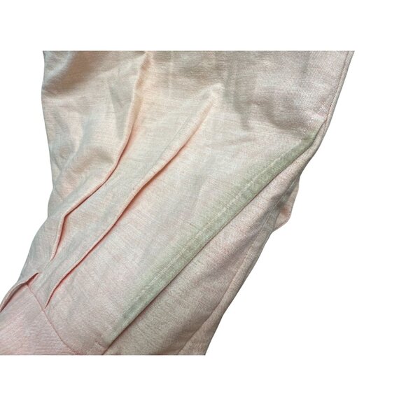 BOBBY JONES Peach Linen Pleated Golf Shorts Size 34 - Picture 8 of 8